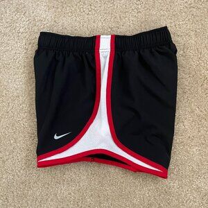 Nike Tempo Athletic Shorts • Size X-Small • Black/White/Red